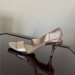 Pedro Garcia Metallic West Sandal heels - size 40 (US 9)